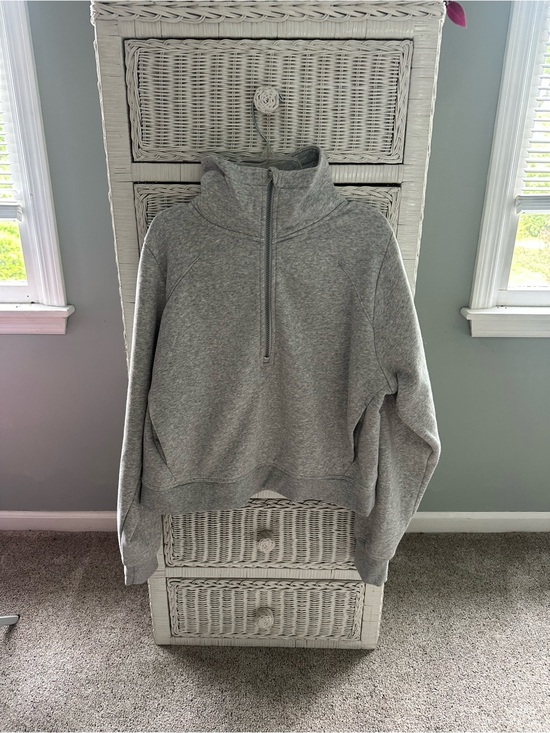 all in motion Tops - all in motion Women's Gray Half-Zip Pullover Sweatshirt
